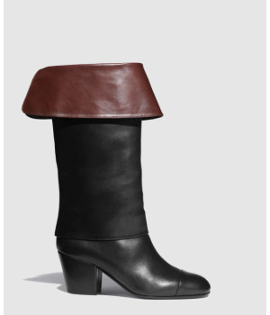 샤넬 CC 로고 투톤 하이 부츠 G36719