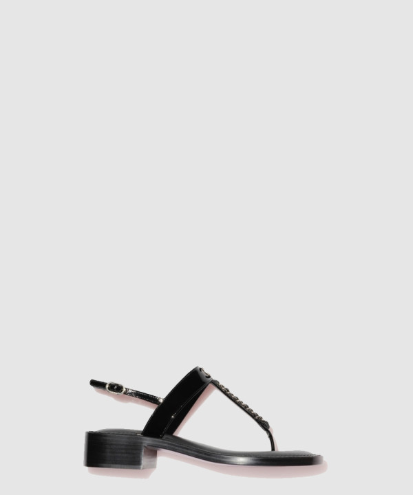 샤넬 페이던트 카프스킨 샌들 G38200