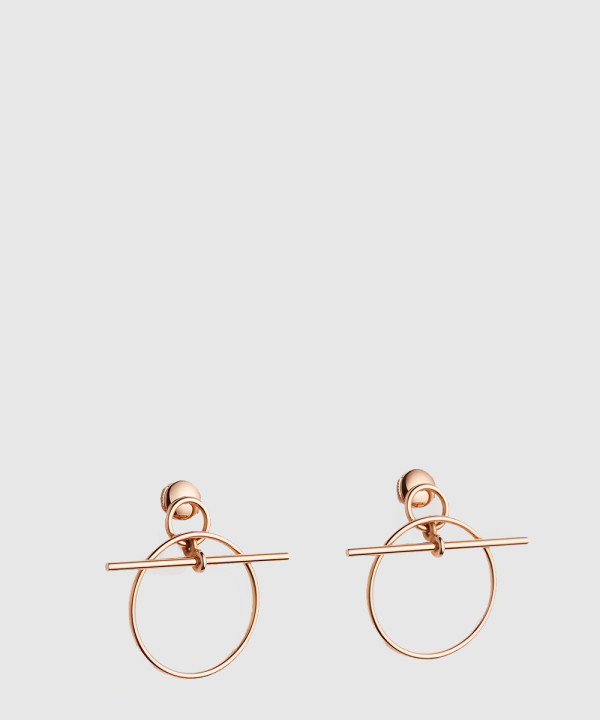 18K 하이엔드 미러급 에르메스 루프 이어링