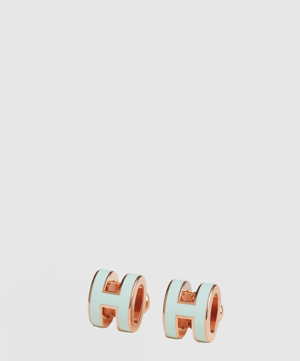 18K 하이엔드 미러급 에르메스 미니 팝 아슈 H 이어링