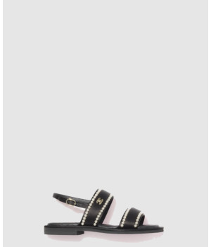 샤넬 진주 새틴 스트랩 샌들 G38423