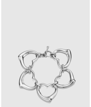 18K 하이엔드 미러급 티파니앤코 엘사 퍼레티 오픈 하트 브레이슬릿