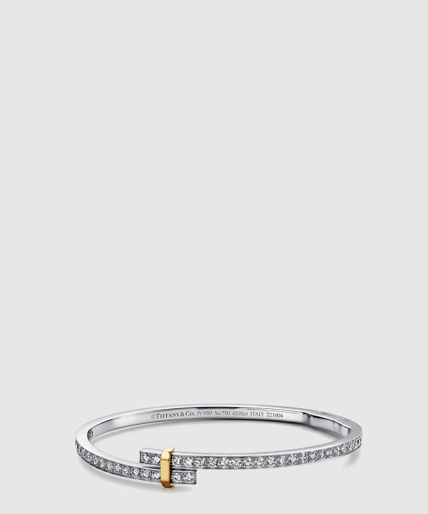 18K 하이엔드 미러급 티파니앤코 엣지 힌지드 바이패스 뱅글