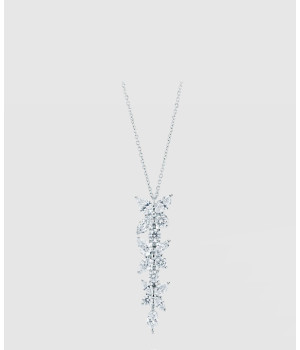 18K 하이엔드 미러급 티파니앤코 빅토리아 믹스드 클러스터 드롭 펜던트