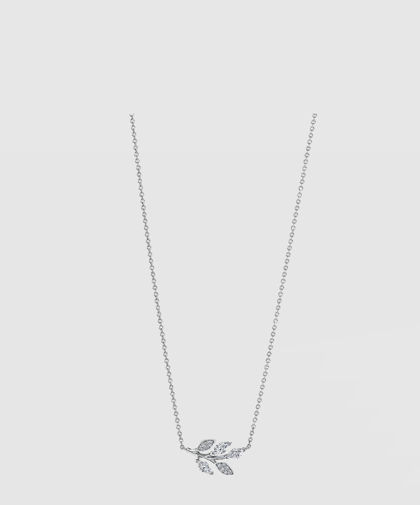 18K 하이엔드 미러급 티파니앤코 빅토리아™ 다이아몬드 바인 펜던트