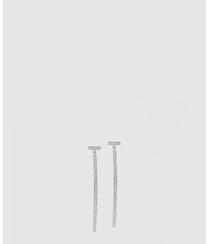 18K 하이엔드 미러급 티파니앤코 T 다이아몬드 바 이어링