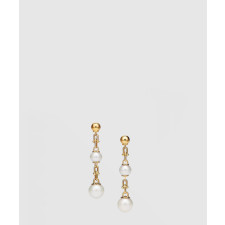 18K 하이엔드 미러급 티파니앤코 하드웨어 트리플 드롭 링크 이어링