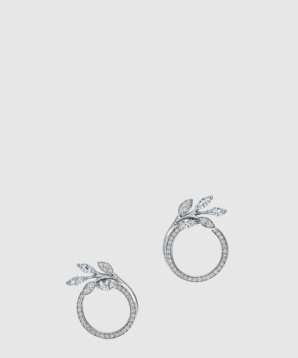 18K 하이엔드 미러급 티파니앤코 빅토리아 바인 서클 귀걸이