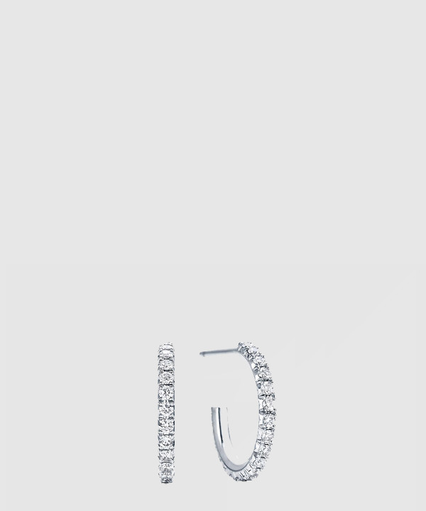 18K 하이엔드 미러급 티파니앤코 메트로 후프 이어링