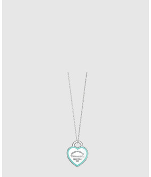 18K 하이엔드 미러급 티파니앤코 리턴 투 티파니 블루 더블 하트 태그 미니 펜던트