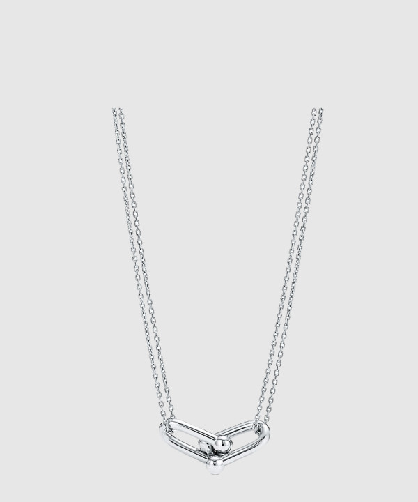 18K 하이엔드 미러급 티파니앤코 하드웨어 더블 링크 펜던트 목걸이