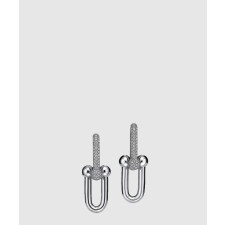 18K 하이엔드 미러급 티파니앤코 하드웨어 라지 링크 이어링