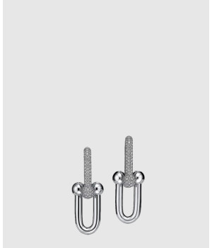 18K 하이엔드 미러급 티파니앤코 하드웨어 라지 링크 이어링