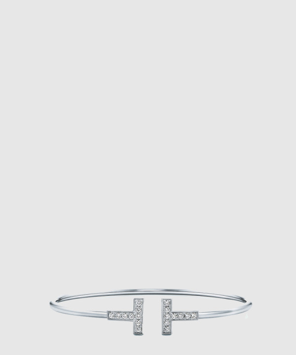 18K 하이엔드 미러급 티파니앤코 T 와이어 다이아몬드 브레이슬릿