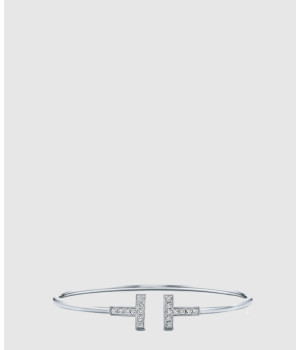 18K 하이엔드 미러급 티파니앤코 T 와이어 다이아몬드 브레이슬릿