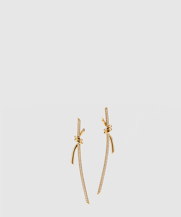 18K 하이엔드 미러급 티파니앤코 노트 드롭 이어링