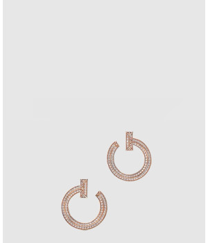 18K 하이엔드 미러급 티파니앤코 T1 오픈 후프 이어링