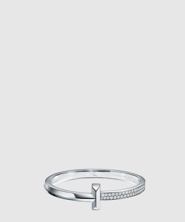 18K 하이엔드 미러급 티파니앤코  T1 와이드 다이아몬드 힌지드 뱅글