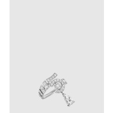 18K 하이엔드 미러급 샤넬 넘버 5 드랍 화이트 골드 링 J64256