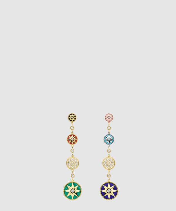 18K 하이엔드 미러급 디올 로즈 드 방(Rose des Vents) 귀걸이 JRDV9