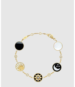 18K 하이엔드 미러급 디올 Rose des Vents & Rose Céleste 팔찌 JSAM9