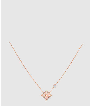 18K 하이엔드 미러급 루이비통 컬러 블라썸 BB 스타 펜던트 목걸이 Q93612