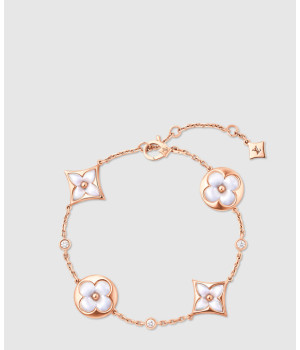 18K 하이엔드 미러급 루이비통 컬러 블라썸 BB 멀티 모티프 팔찌 Q95596