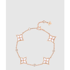 18K 하이엔드 미러급 루이비통 컬러 블라썸 BB 스타 멀티 모티프 팔찌 Q05569