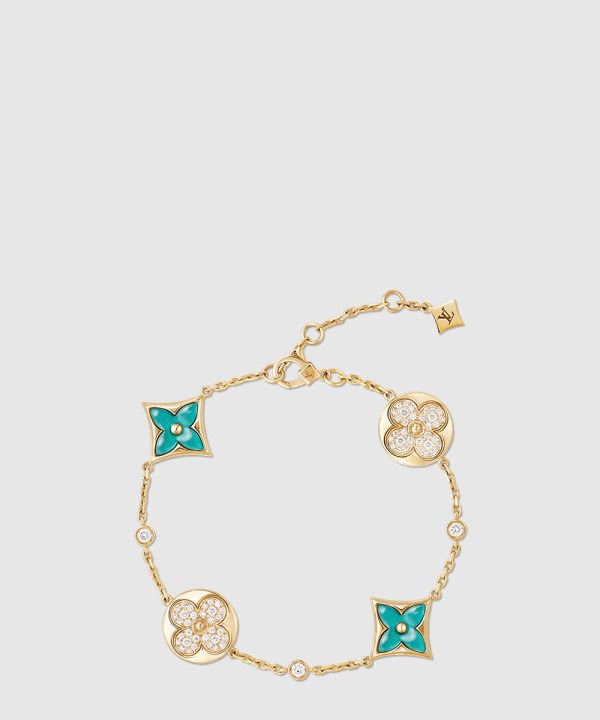 18K 하이엔드 미러급 루이비통 컬러 블라썸 BB 멀티 패턴 팔찌 Q05979