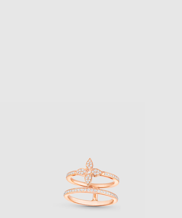 18K 하이엔드 미러급 루이비통 이딜 블라썸 더블 반지 Q9N42A