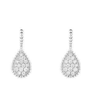 18K 하이엔드 미러급 부쉐론 쎄뻥 보헴 M 모티브 이어링 01276