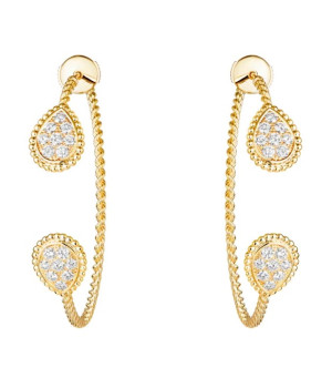 18K 하이엔드 미러급 부쉐론 쎄뻥 보헴 크레올 S 모티브 이어링 01459