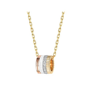 18K 하이엔드 미러급 부쉐론 콰트로 화이트 에디션 펜던트 라지 모델 00375